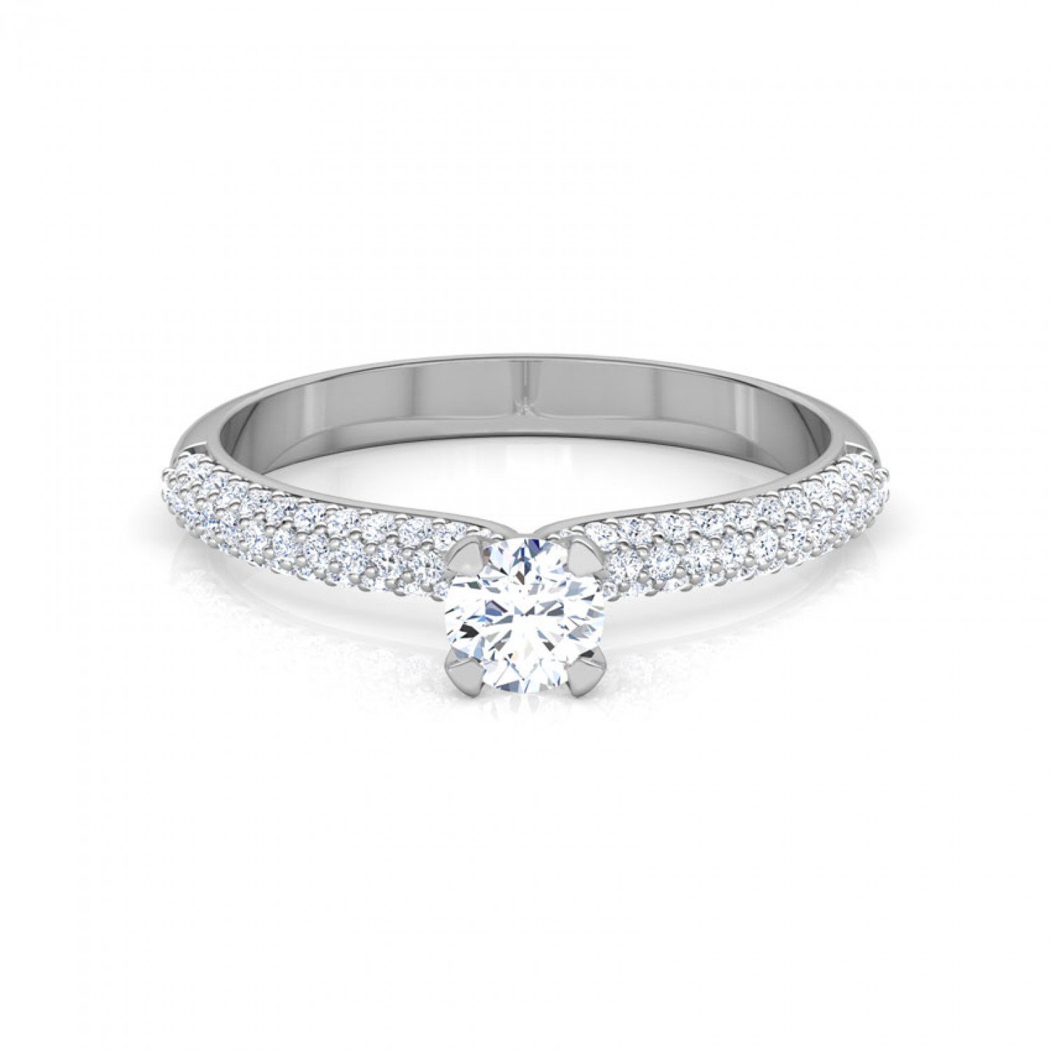 Aurorium Solitaire Diamond Ring