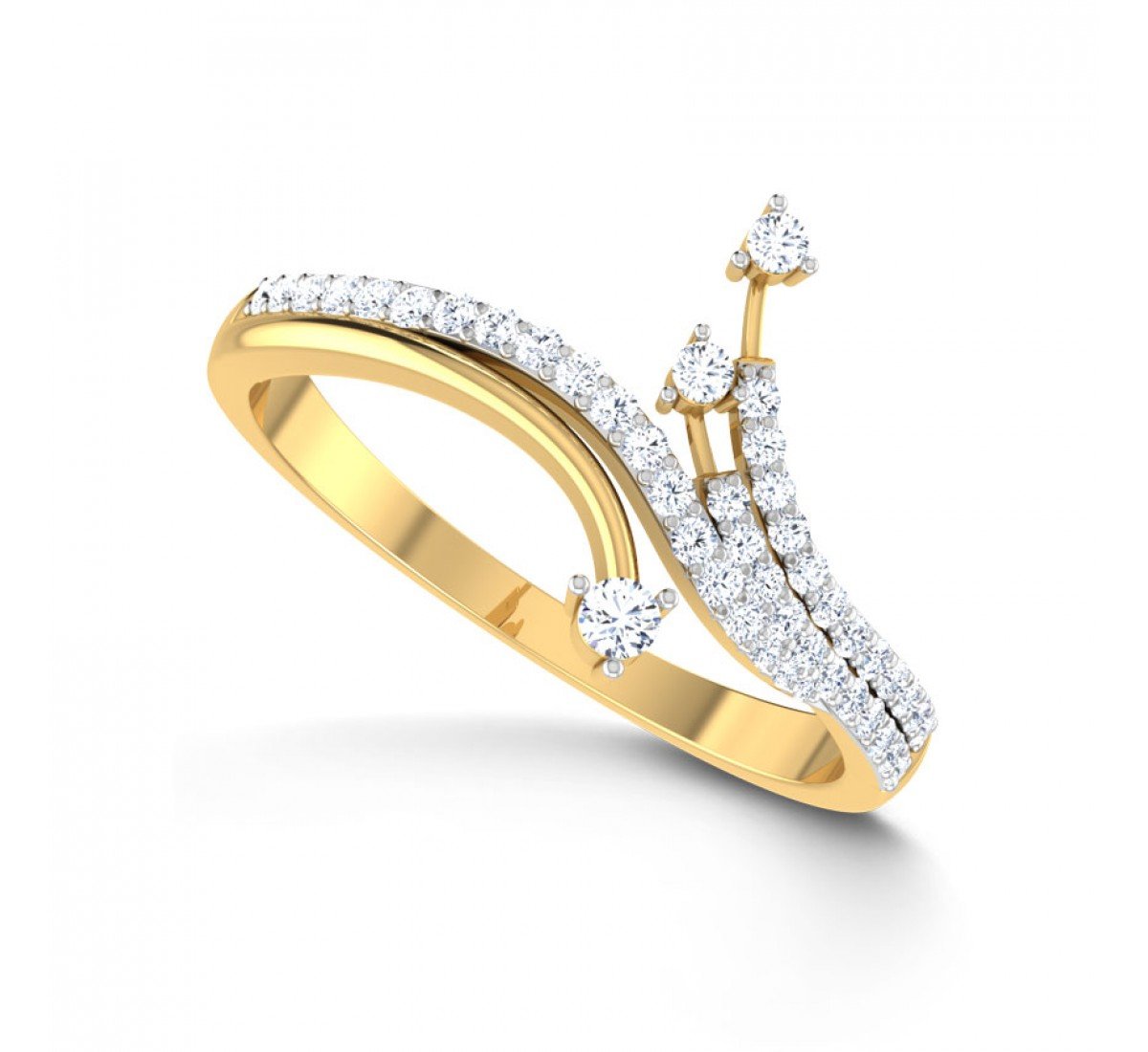 Triplet Asya Diamond Ring