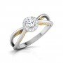 Garland Spiral Solitaire Diamond Ring