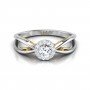 Garland Spiral Solitaire Diamond Ring