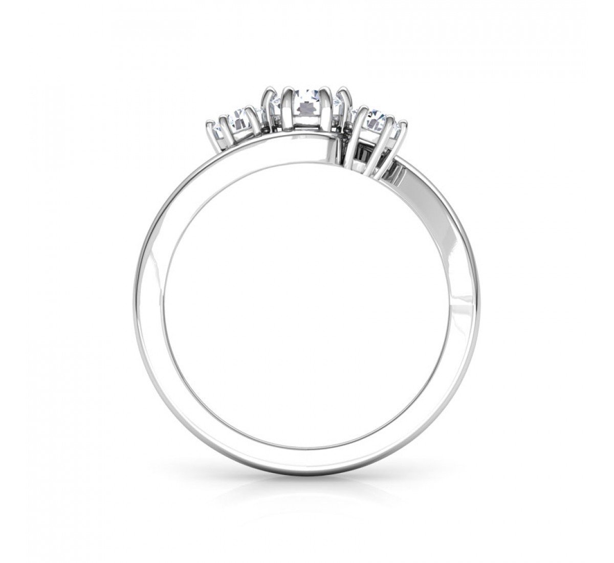Arc Resonate Diamond Ring