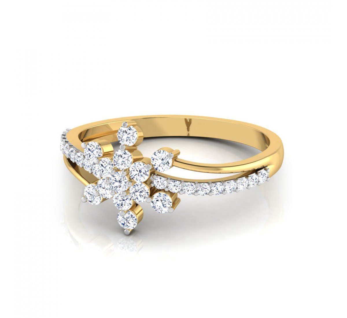 Opulent Shimmer Diamond Ring