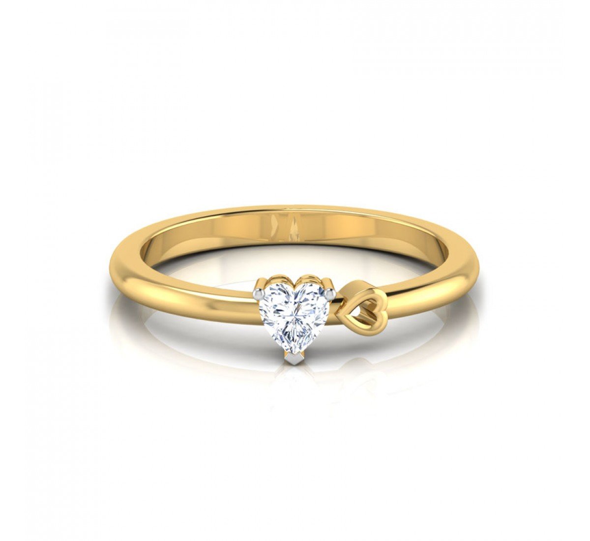 Corazon Solitaire Diamond Ring