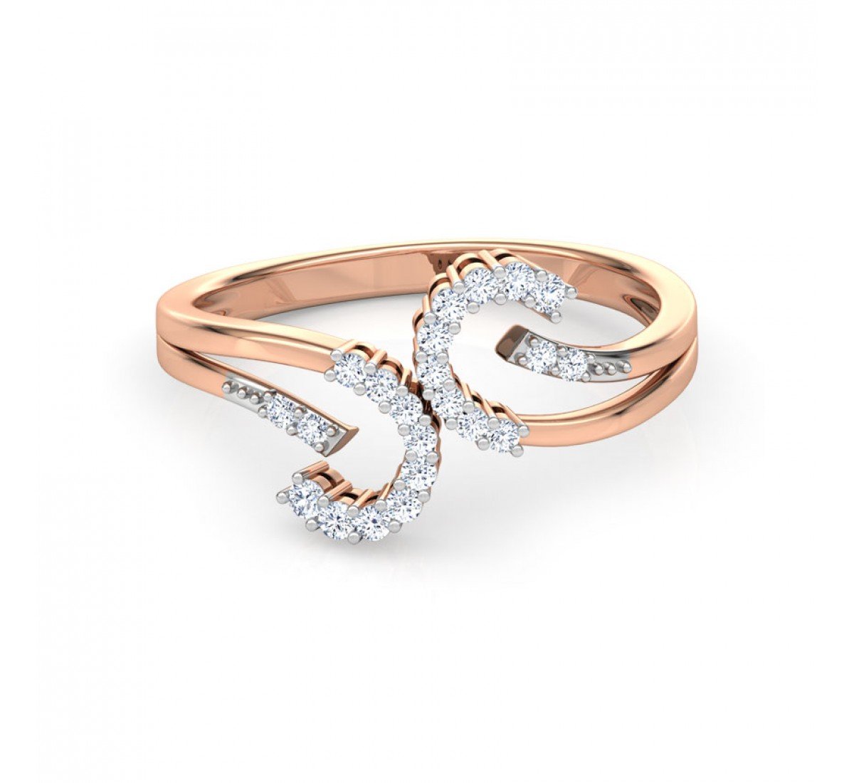Stefanie Theodara Tone Diamond Ring