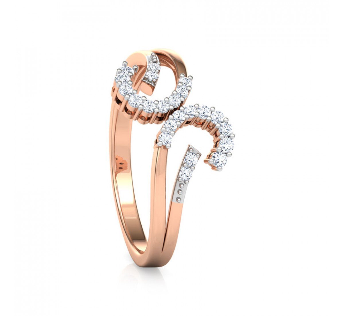 Stefanie Theodara Tone Diamond Ring