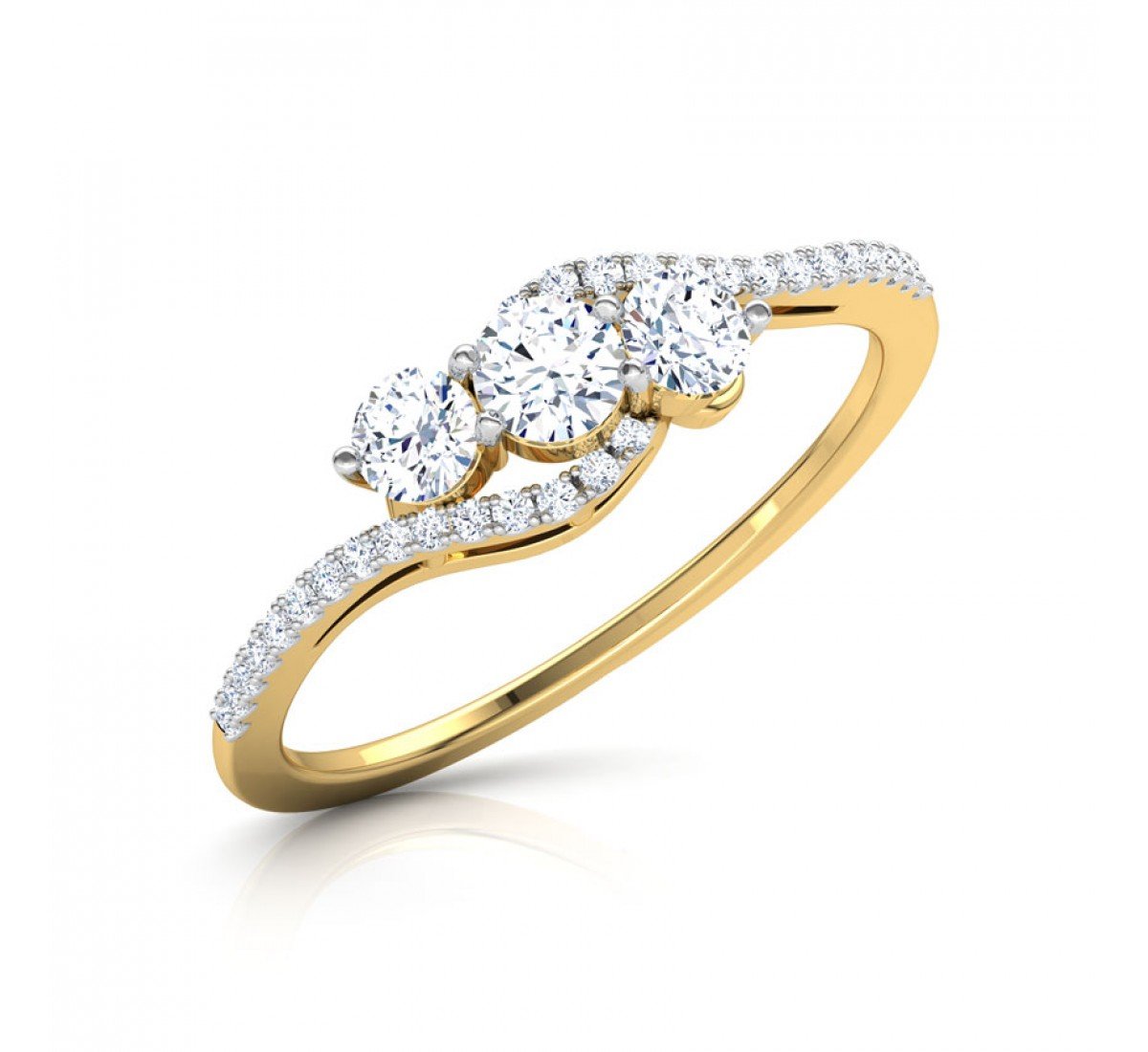 Aquarelle Solitaire Diamond Ring