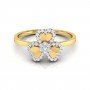 Triad Blossom Elegance Diamond Ring