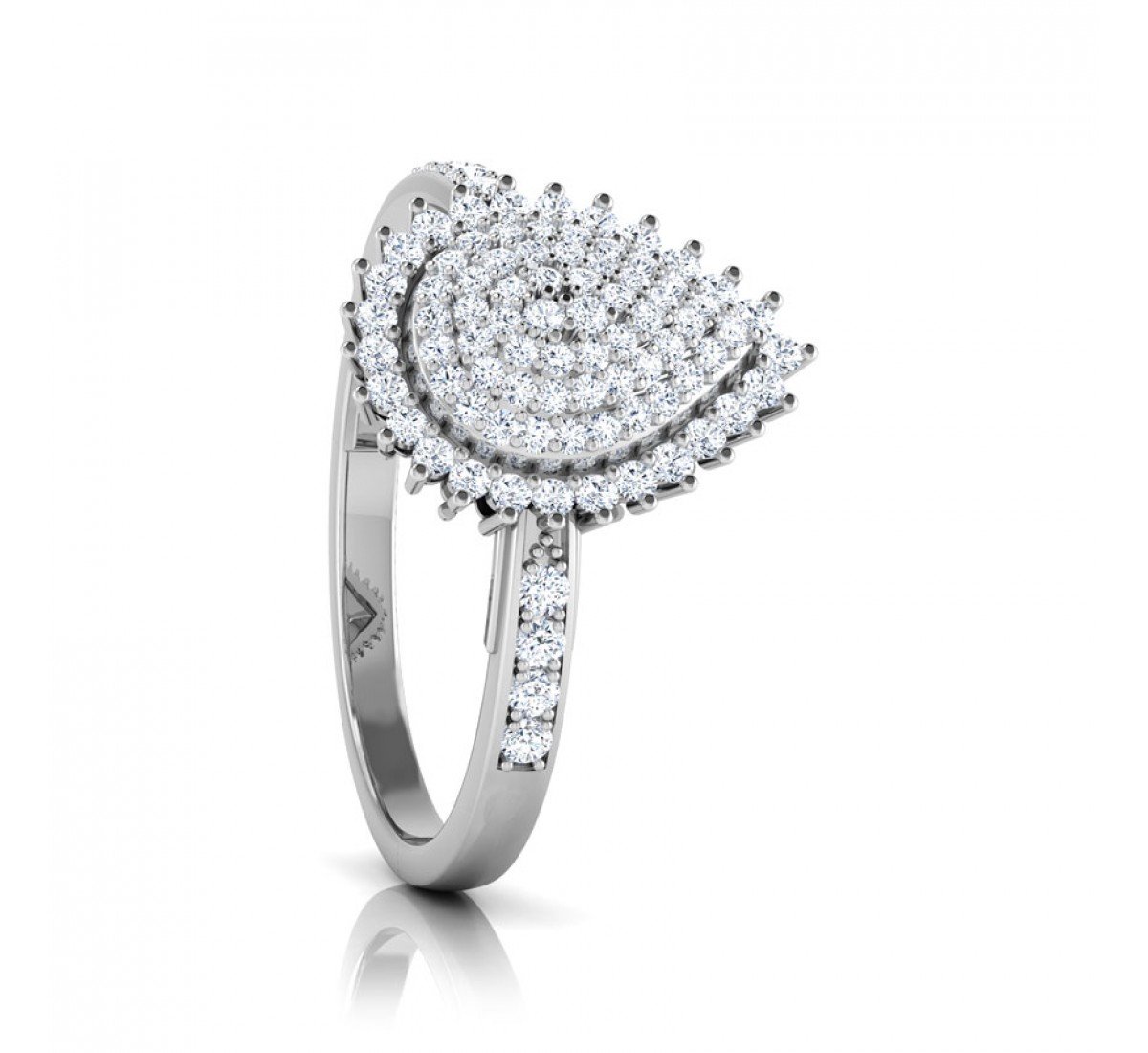 Majestic Pear Radiance Diamond Ring