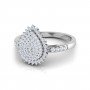 Majestic Pear Radiance Diamond Ring