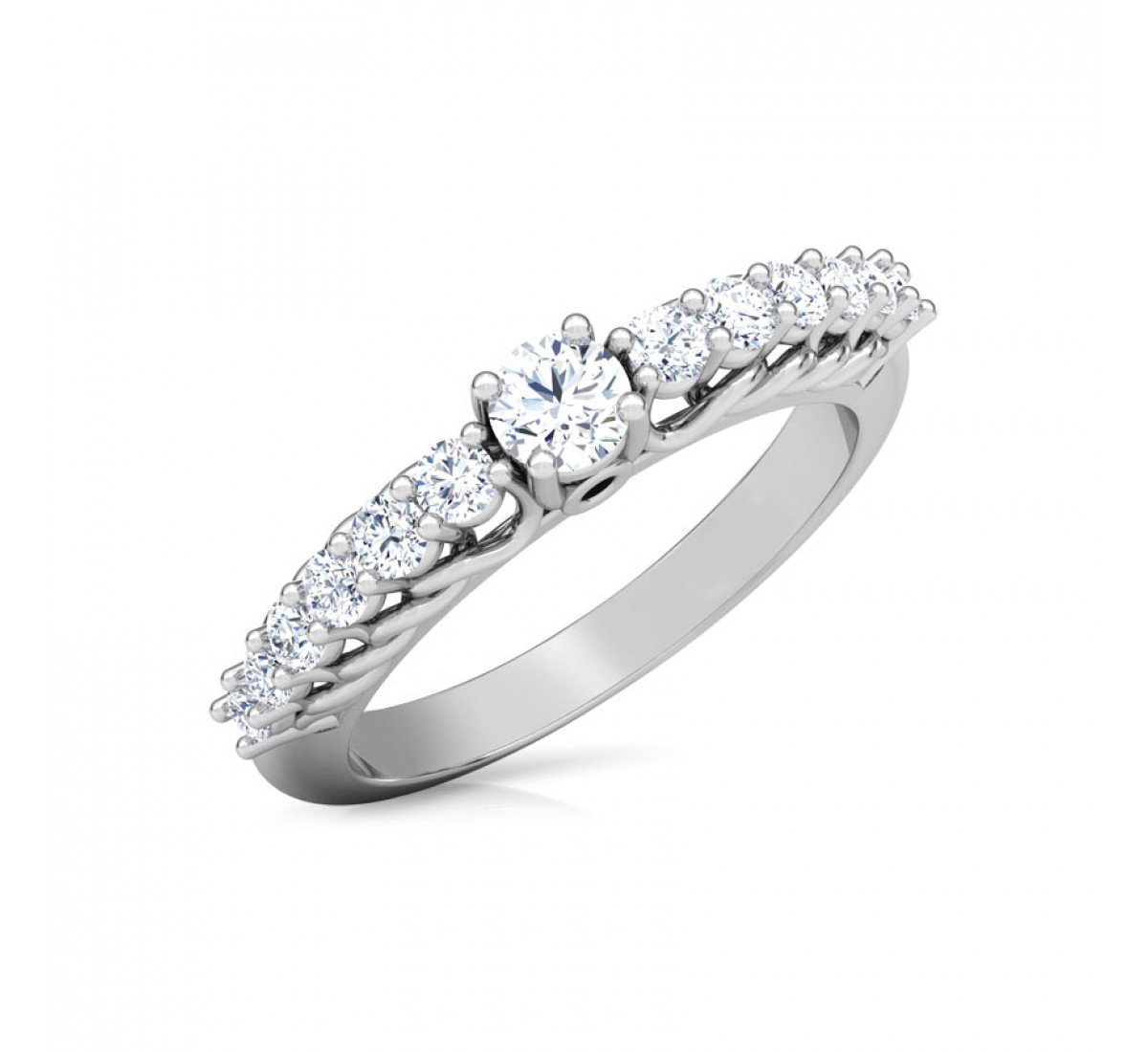 Starlight Solitaire Diamond Ring
