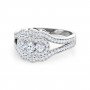 Graca Arching Solitaire Diamond Ring