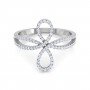 Ornate Aviate Infinity Diamond Ring