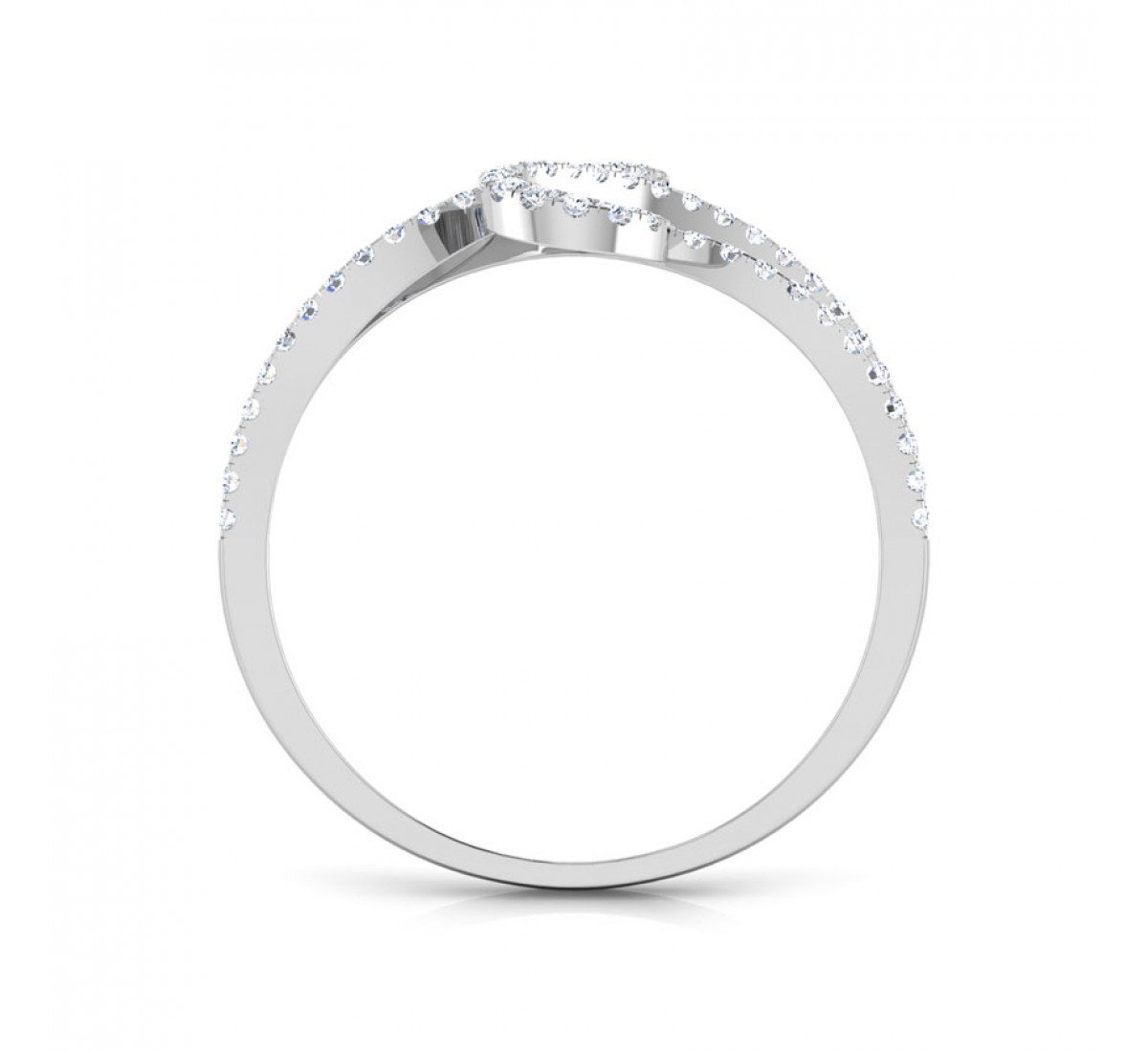 Ornate Aviate Infinity Diamond Ring