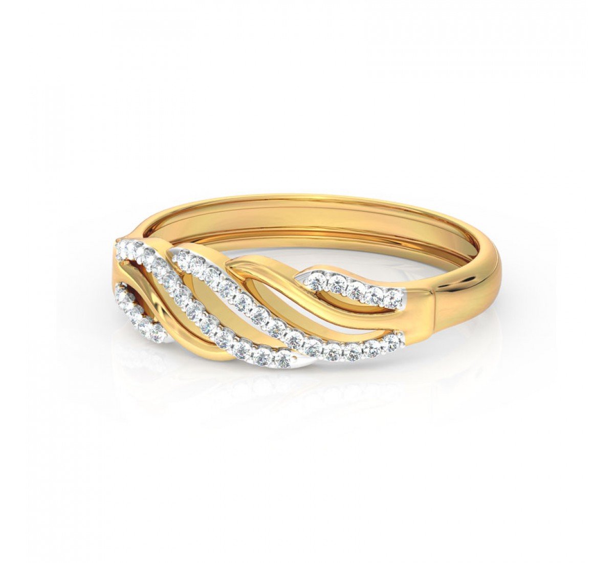 Whimsical Weave Diamond Band