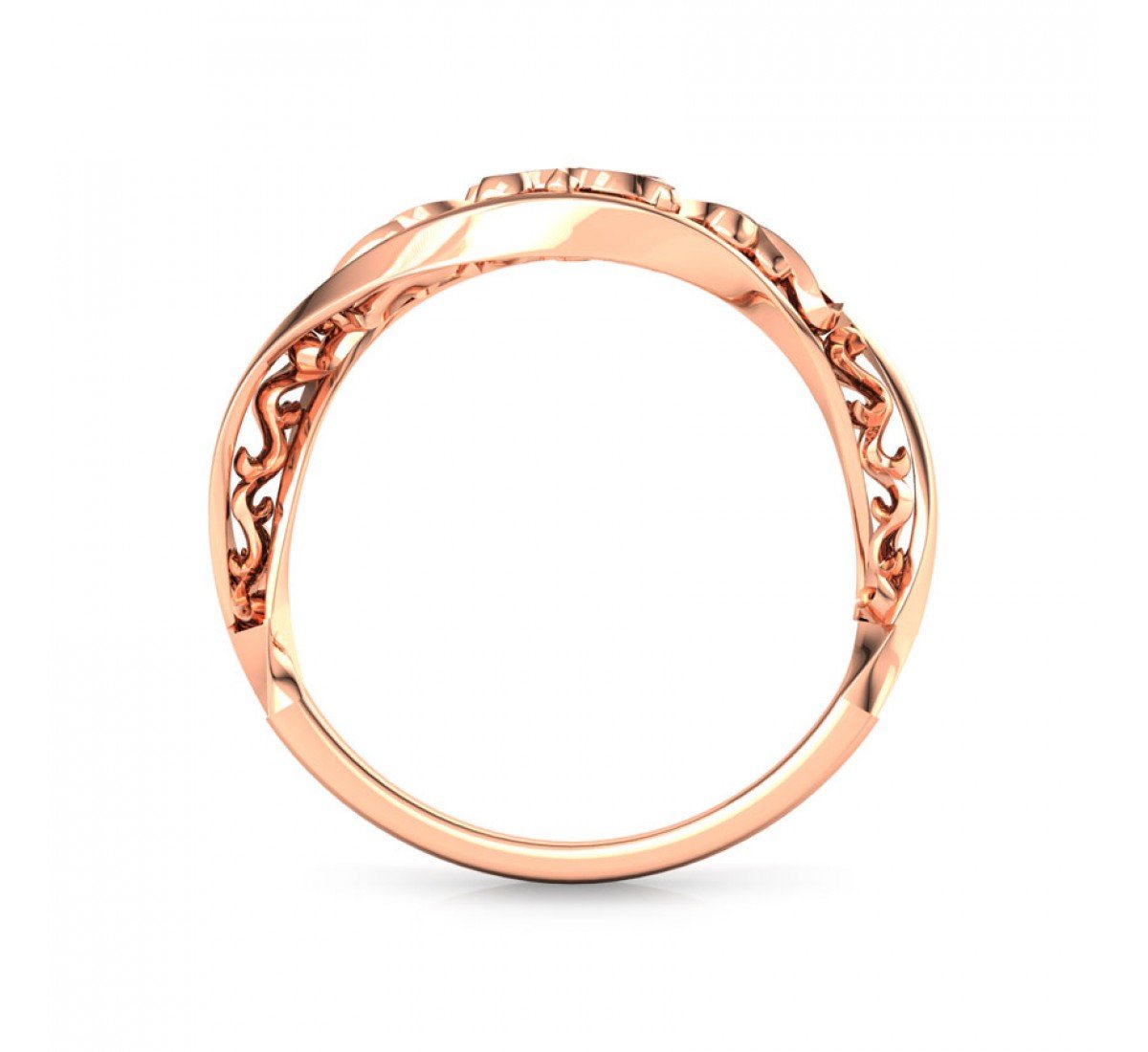 Melodic Tidal Wave Gold Band