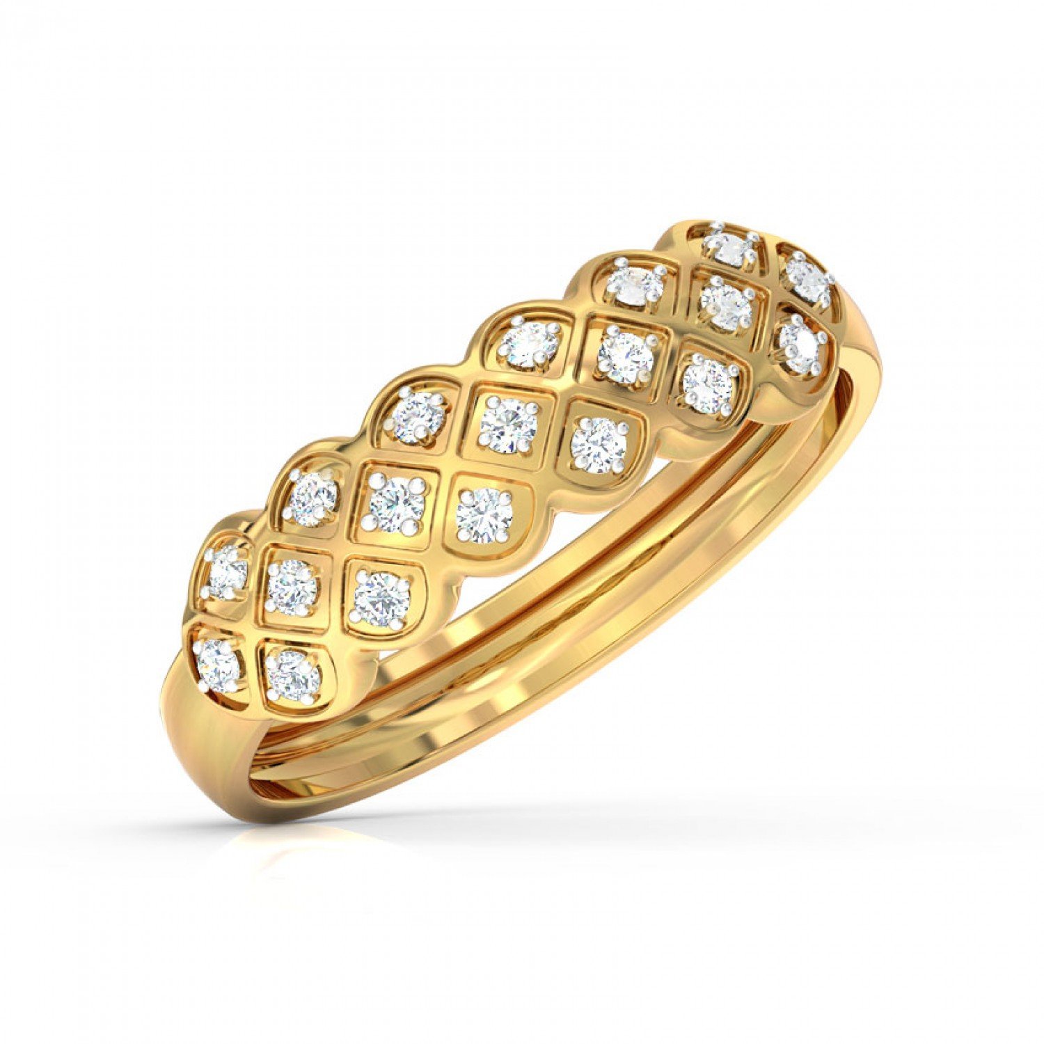 Serpentine Sparkle Diamond Band