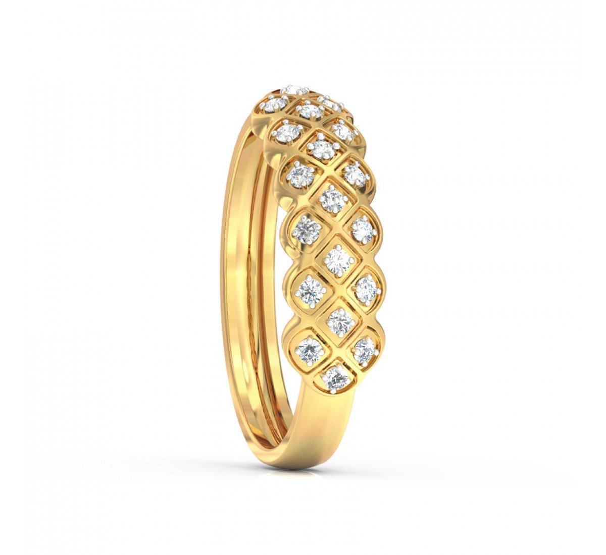 Serpentine Sparkle Diamond Band