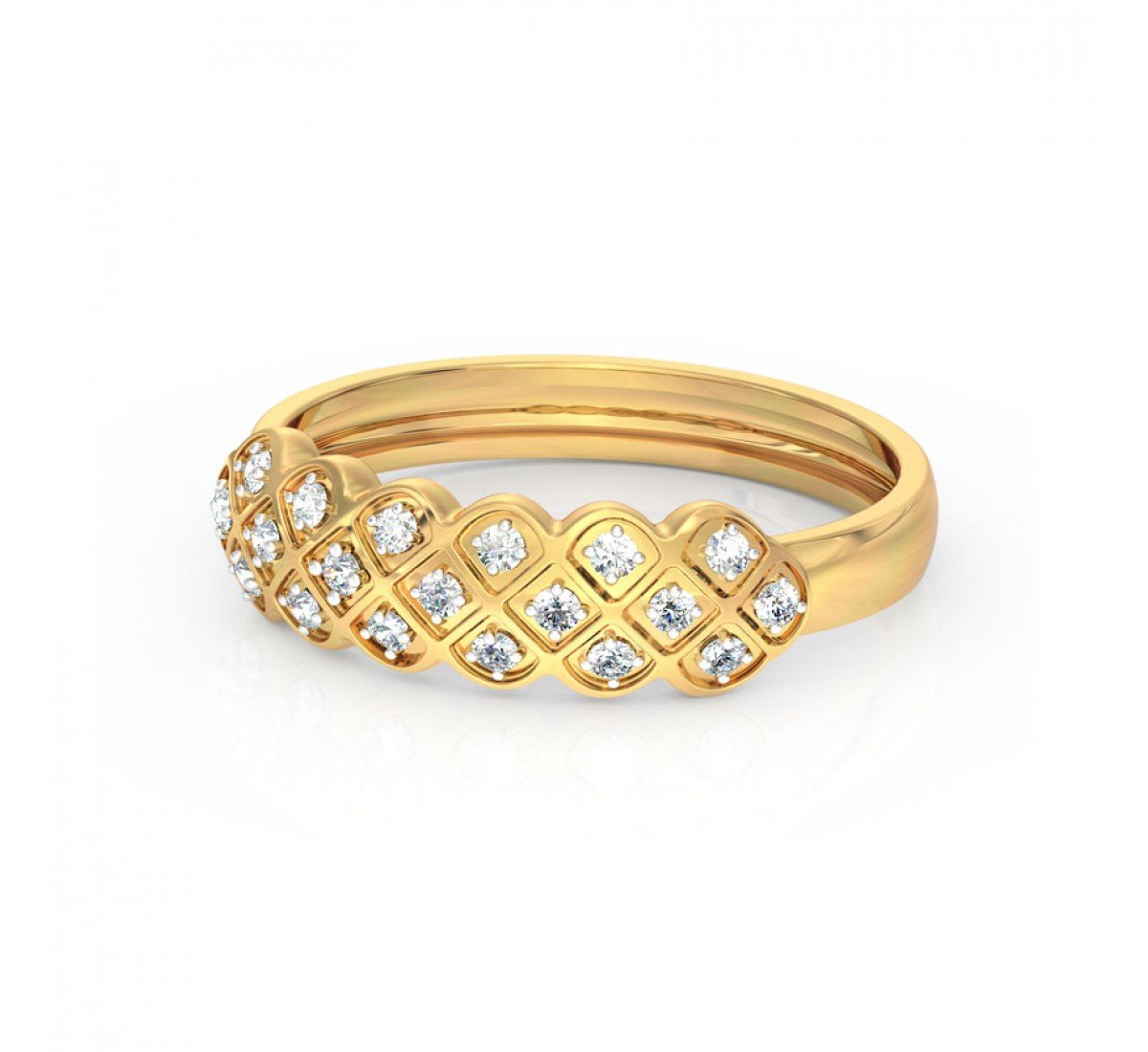Serpentine Sparkle Diamond Band