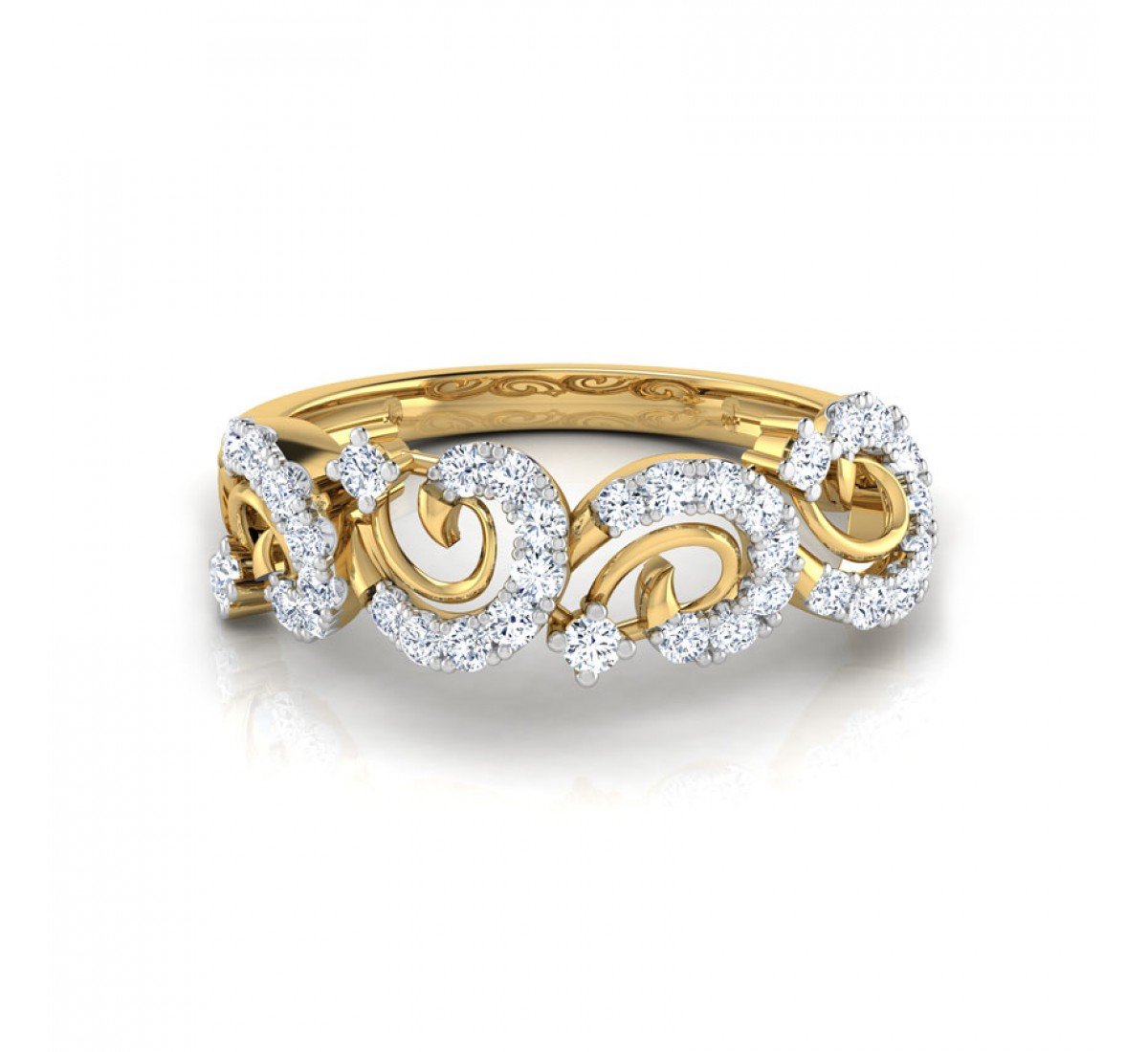 Filigree Fusion Diamond Band