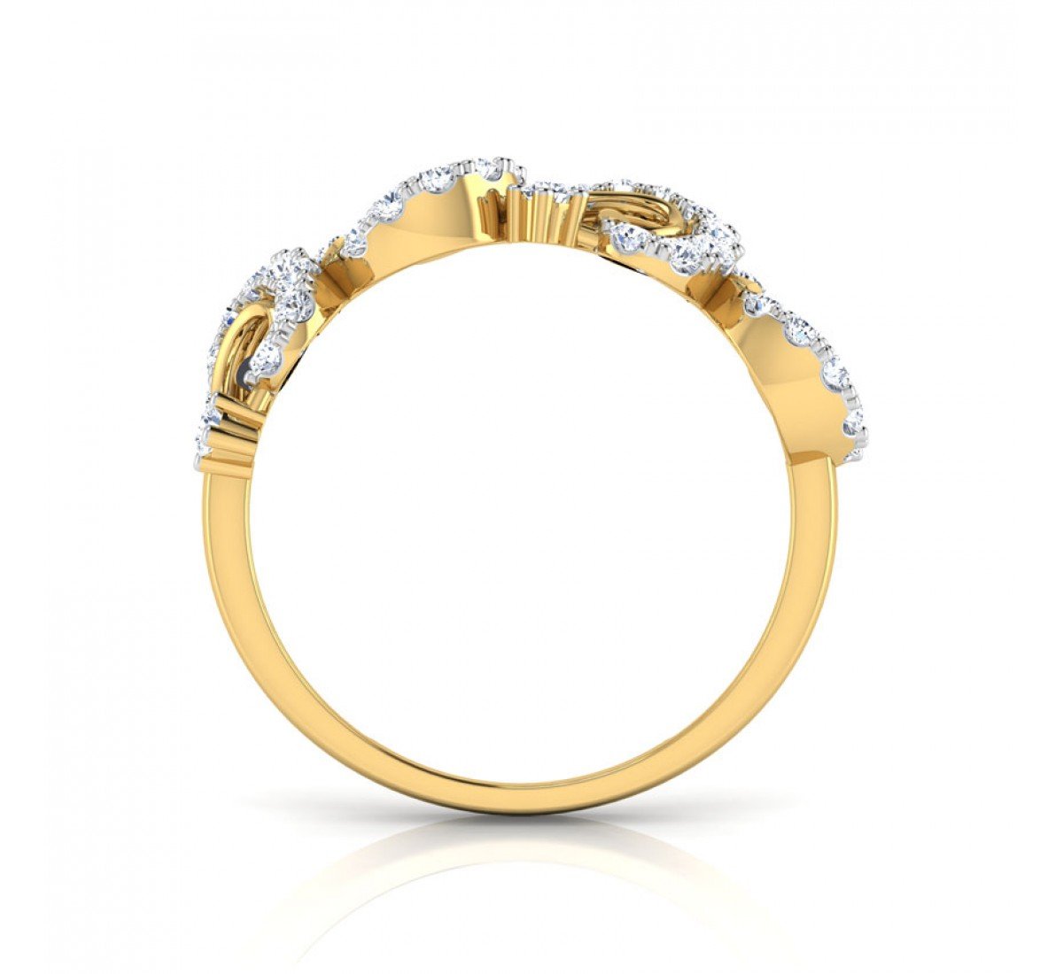 Filigree Fusion Diamond Band