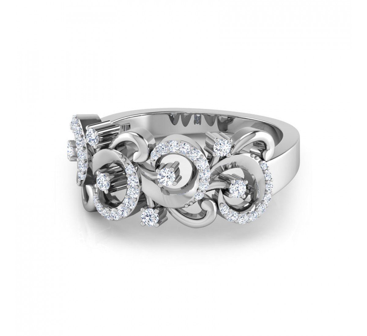 Enchanted Foliage Diamond Band