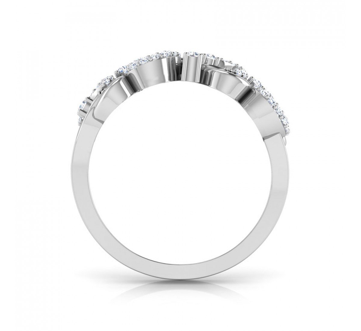 Enchanted Foliage Diamond Band