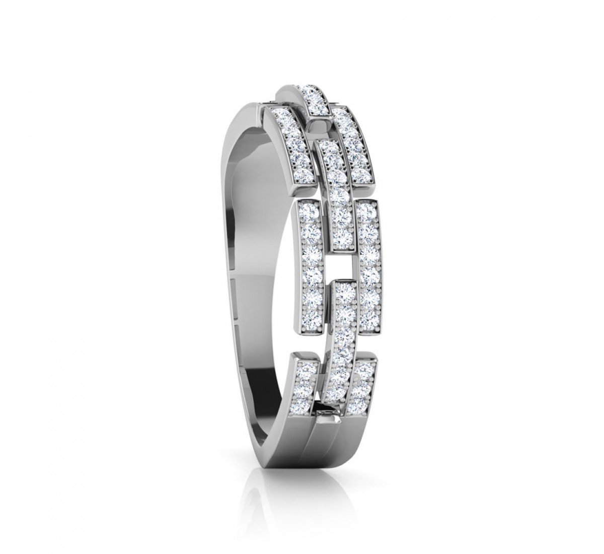 Shining Linkage Diamond Band