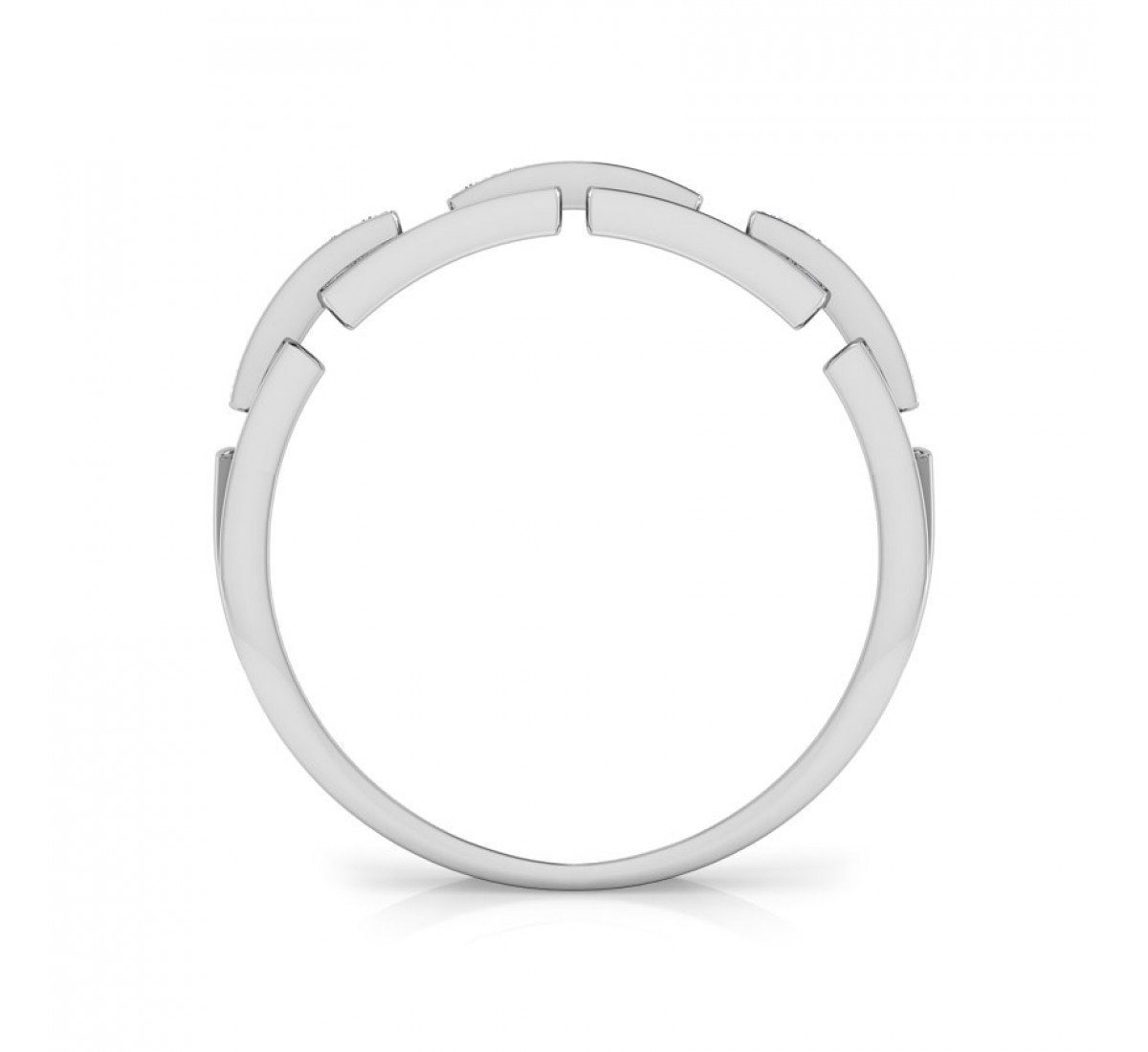 Shining Linkage Diamond Band