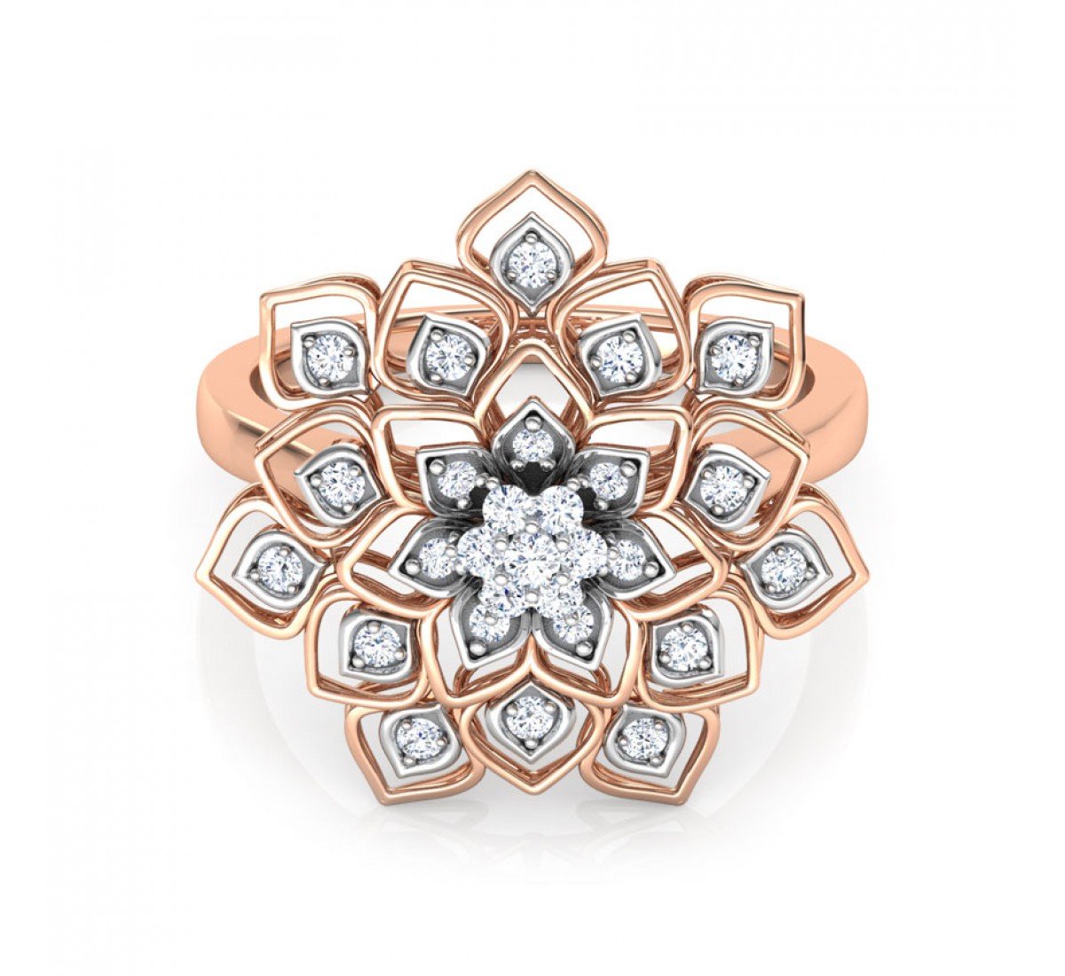 Glistening Cocktaile Diamond Ring