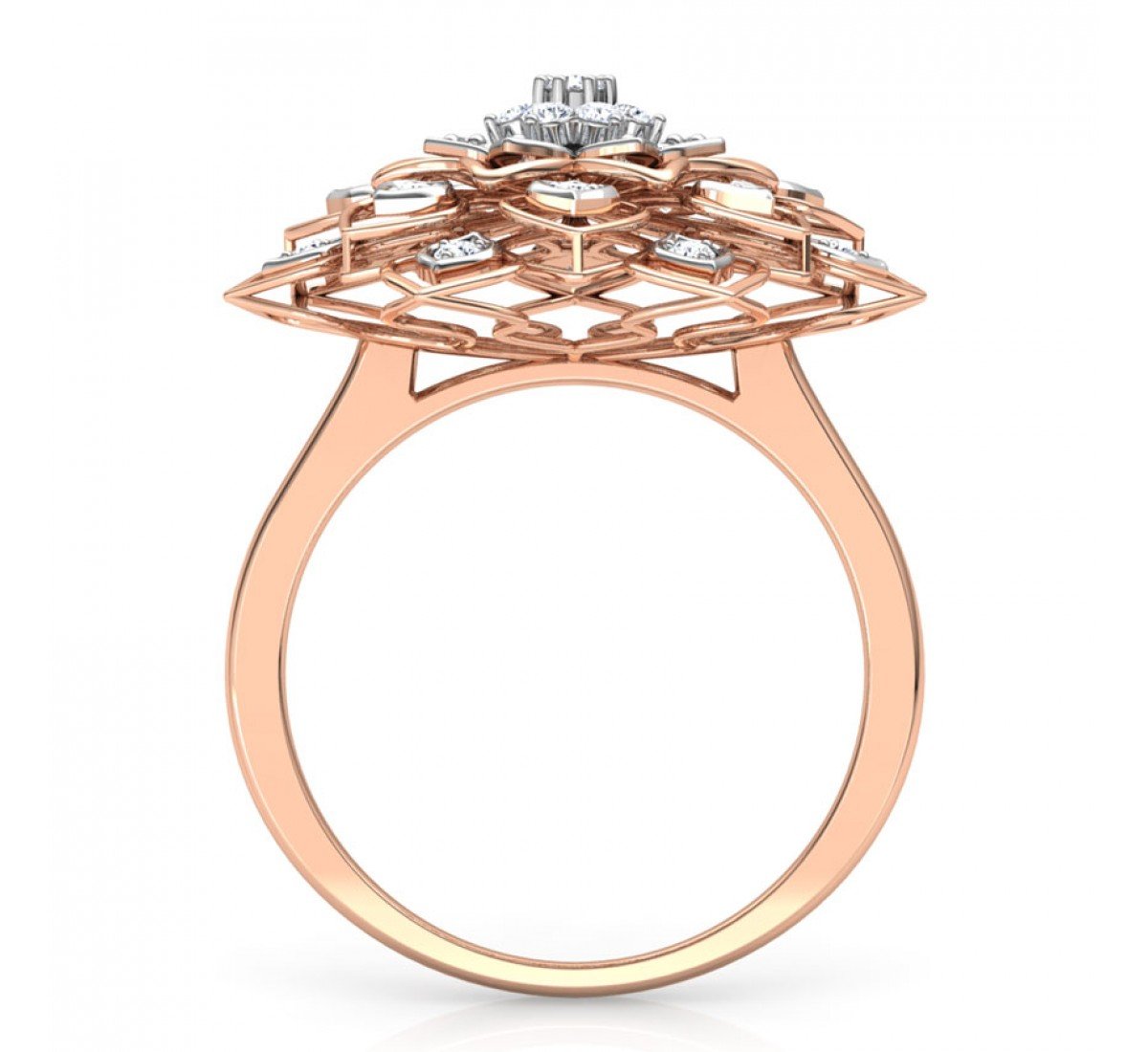 Glistening Cocktaile Diamond Ring