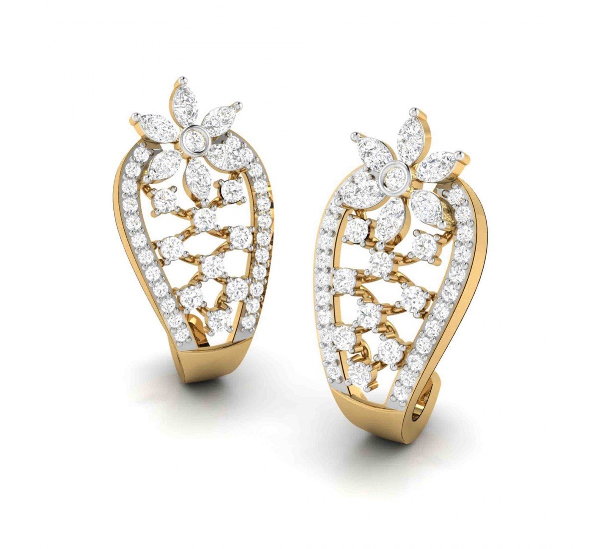 Knotty Love Diamond Hoops